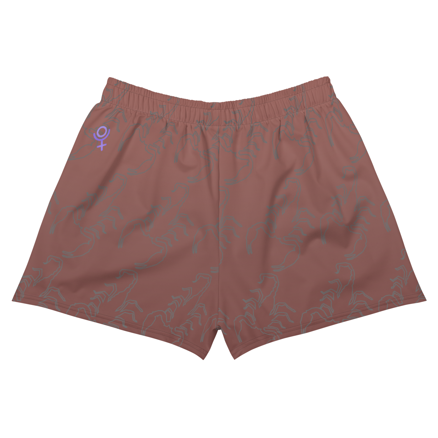 Scorpion Spirit Athletic Short Shorts - Amethyst
