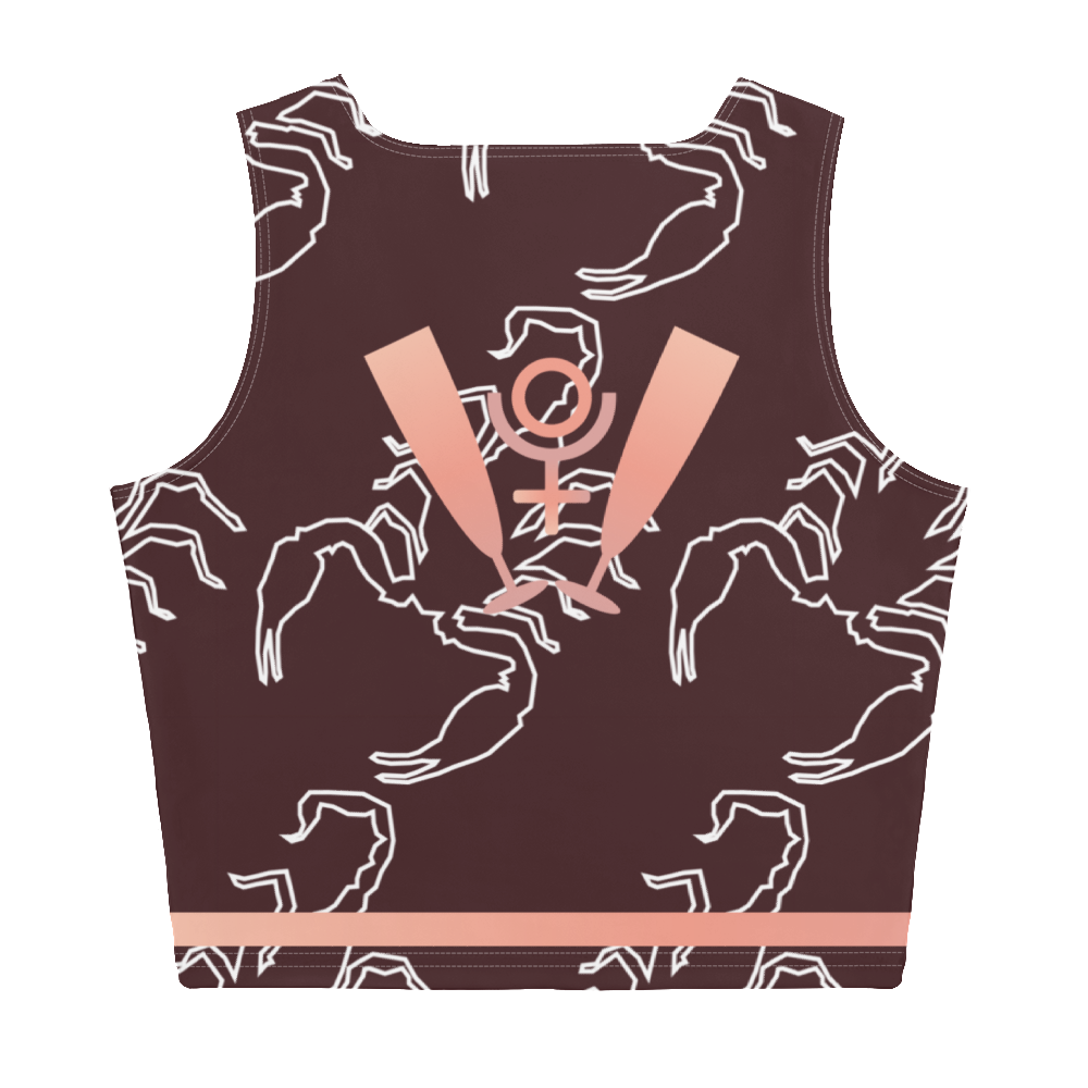 Scorpion Spirit Crop Top - Rosegold