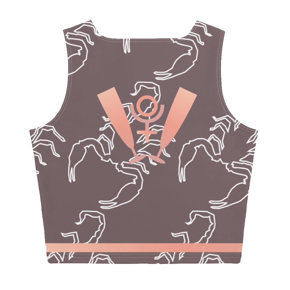 Scorpion Spirit Crop Top - Rosegold