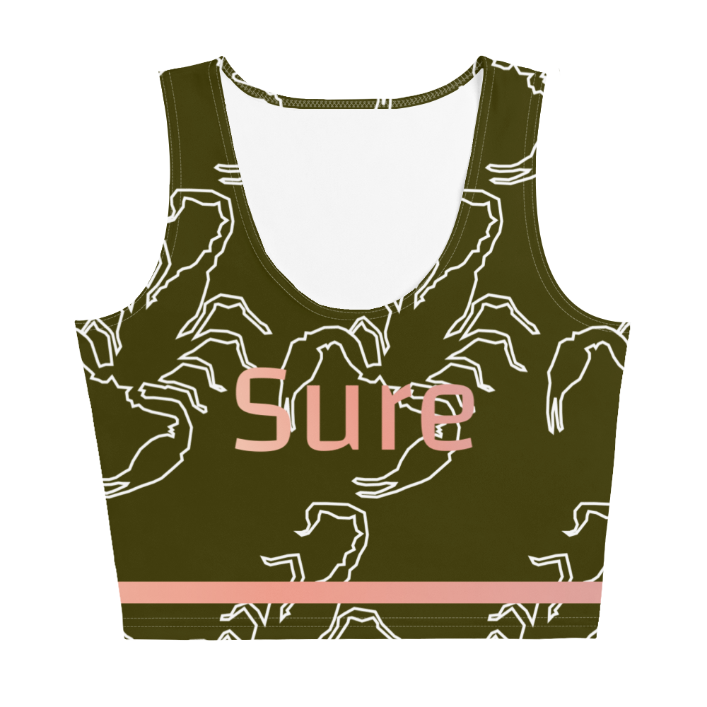 Scorpion Spirit Crop Top - Rosegold