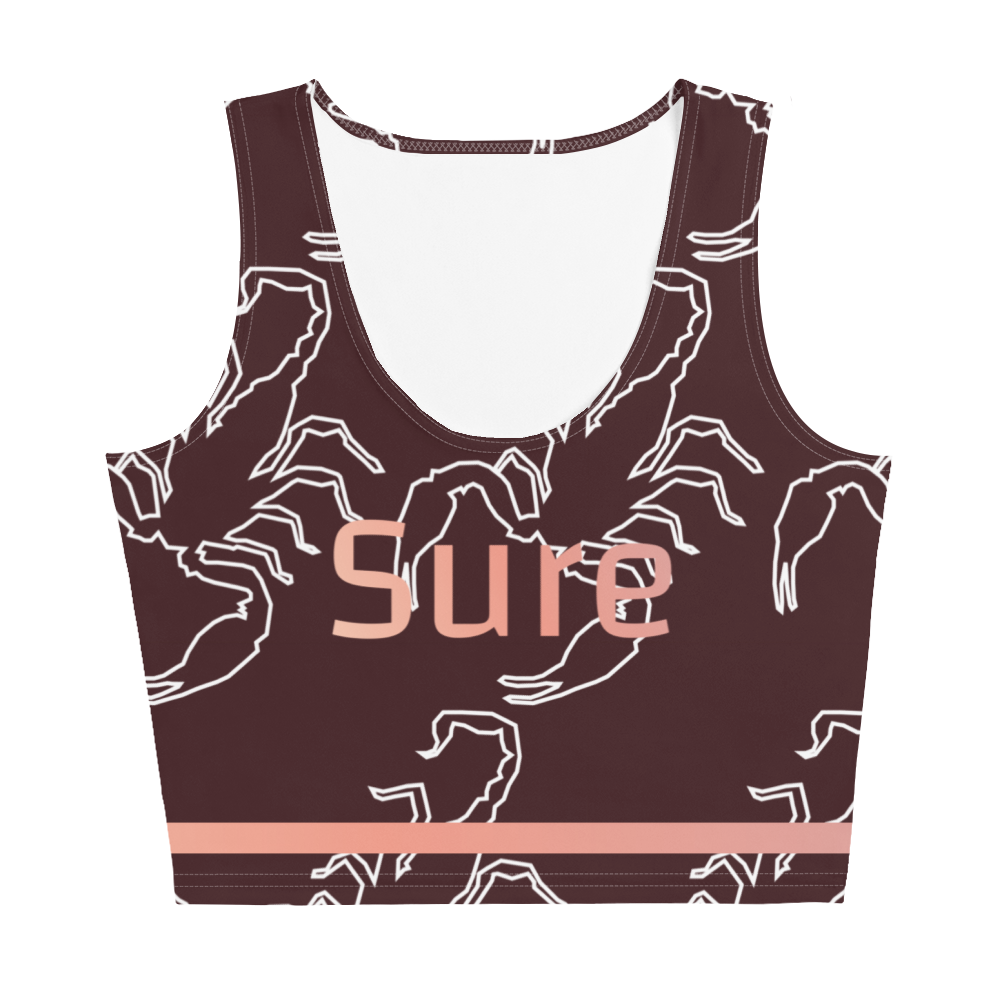 Scorpion Spirit Crop Top - Rosegold