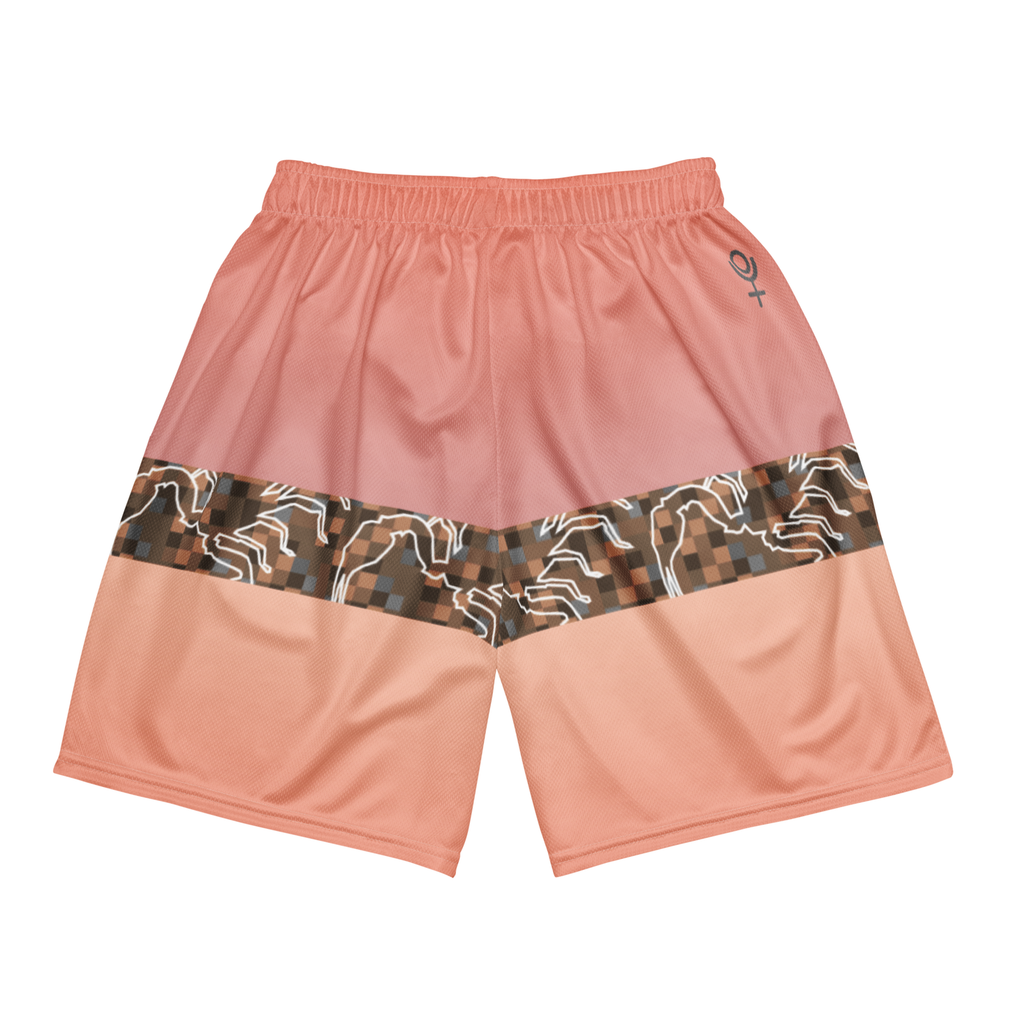 Scorpion Spirit Mesh Shorts - Rosegold
