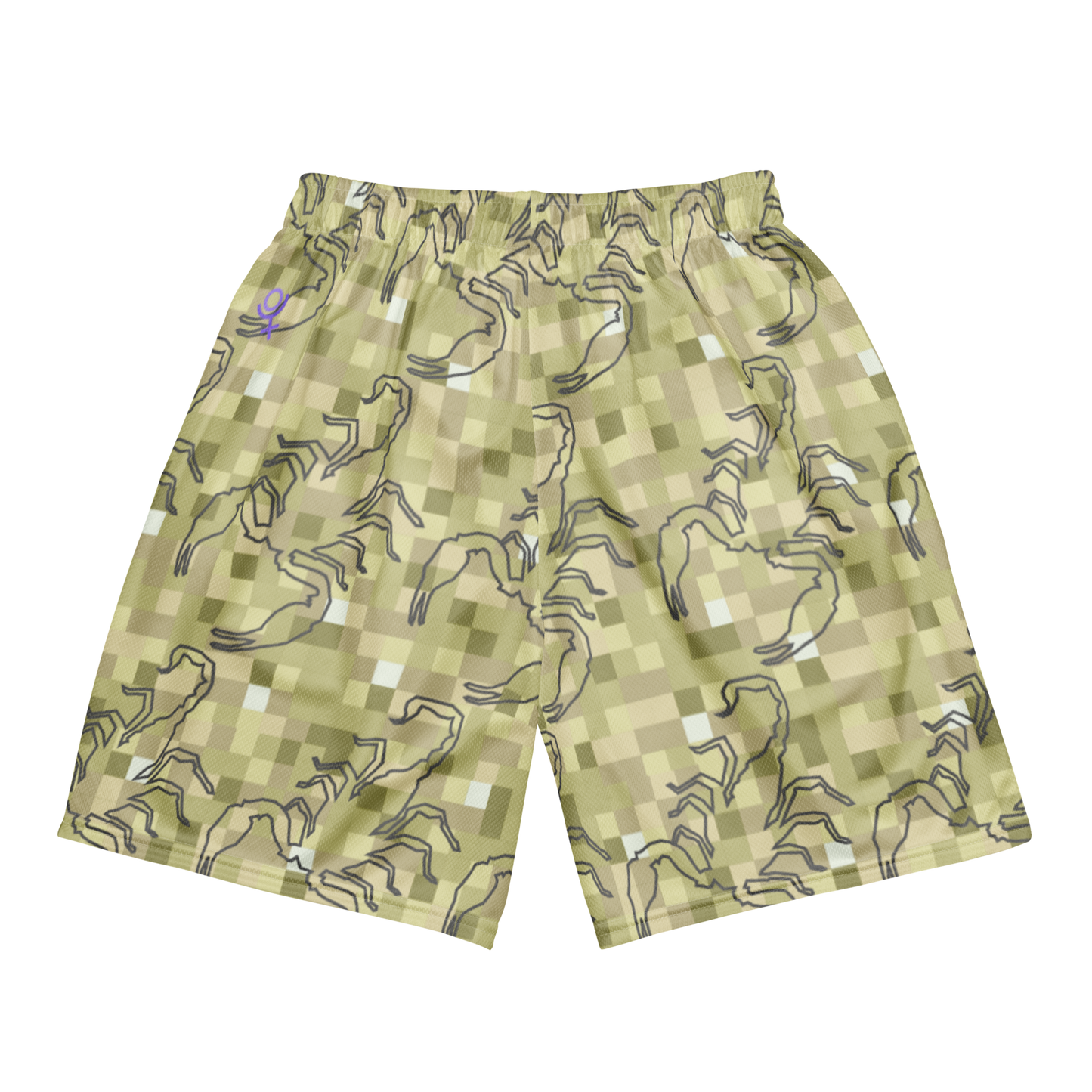 Scorpion Spirit Mesh Shorts - Amethyst