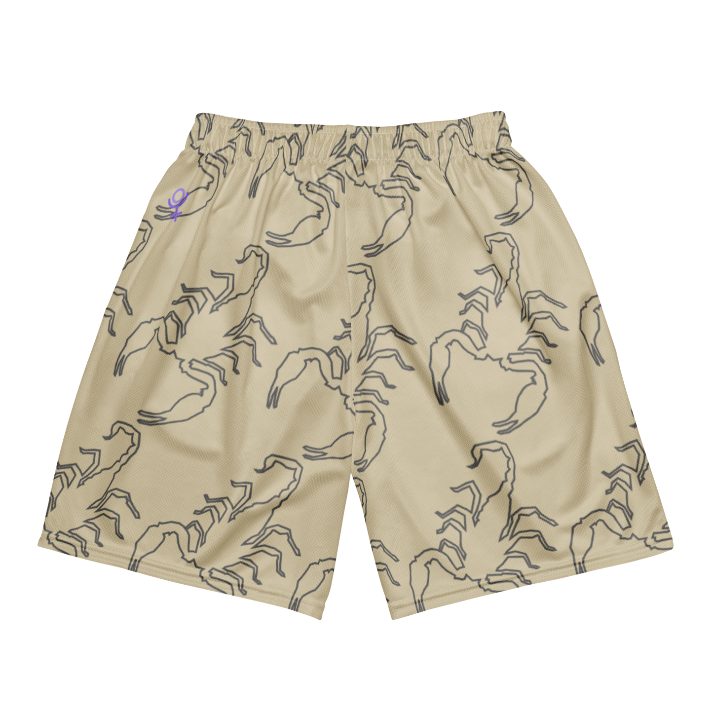 Scorpion Spirit Mesh Shorts - Amethyst