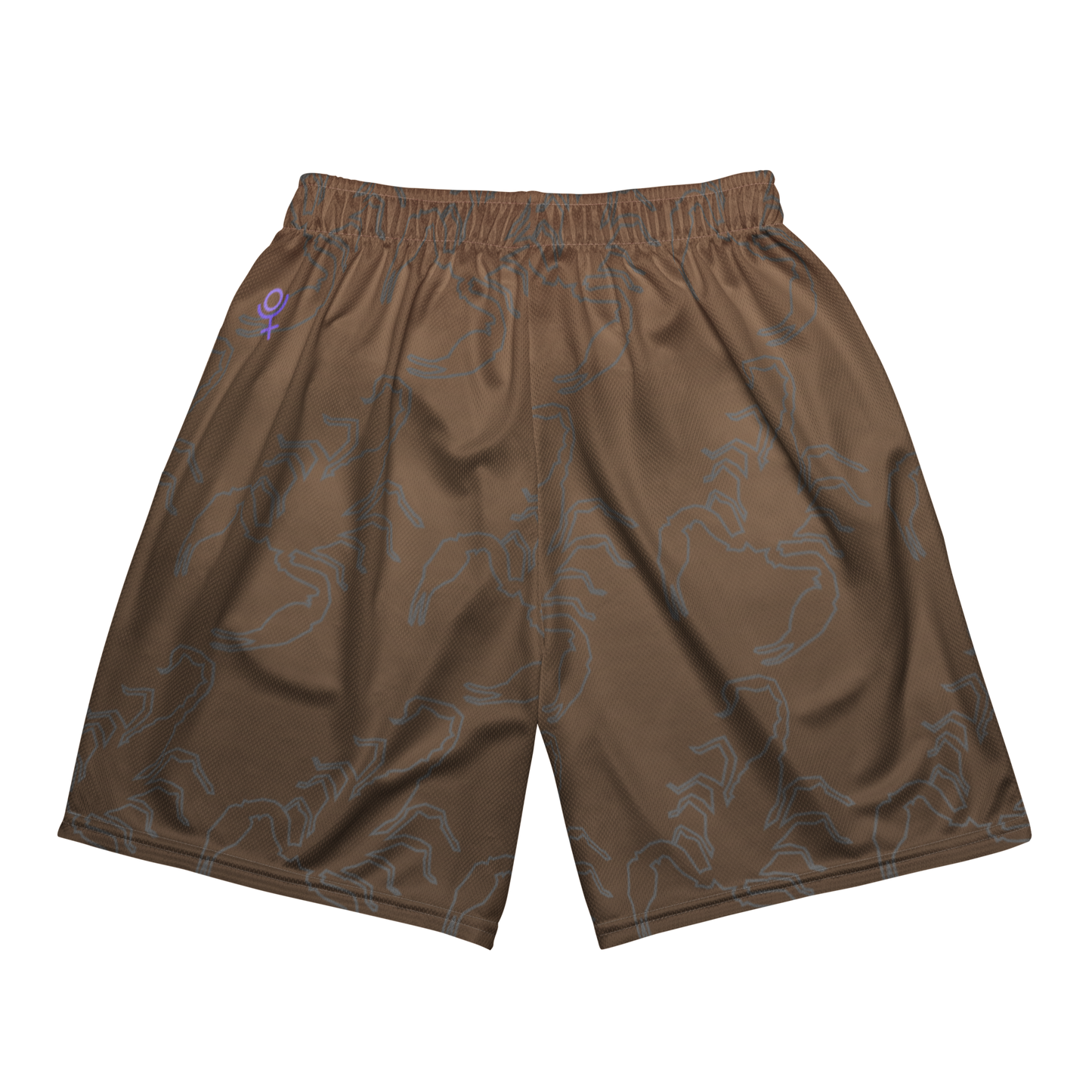 Scorpion Spirit Mesh Shorts - Amethyst