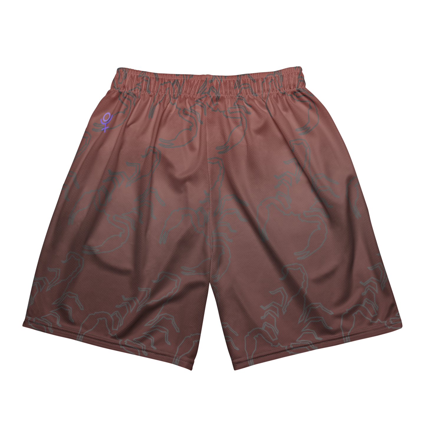 Scorpion Spirit Mesh Shorts - Amethyst