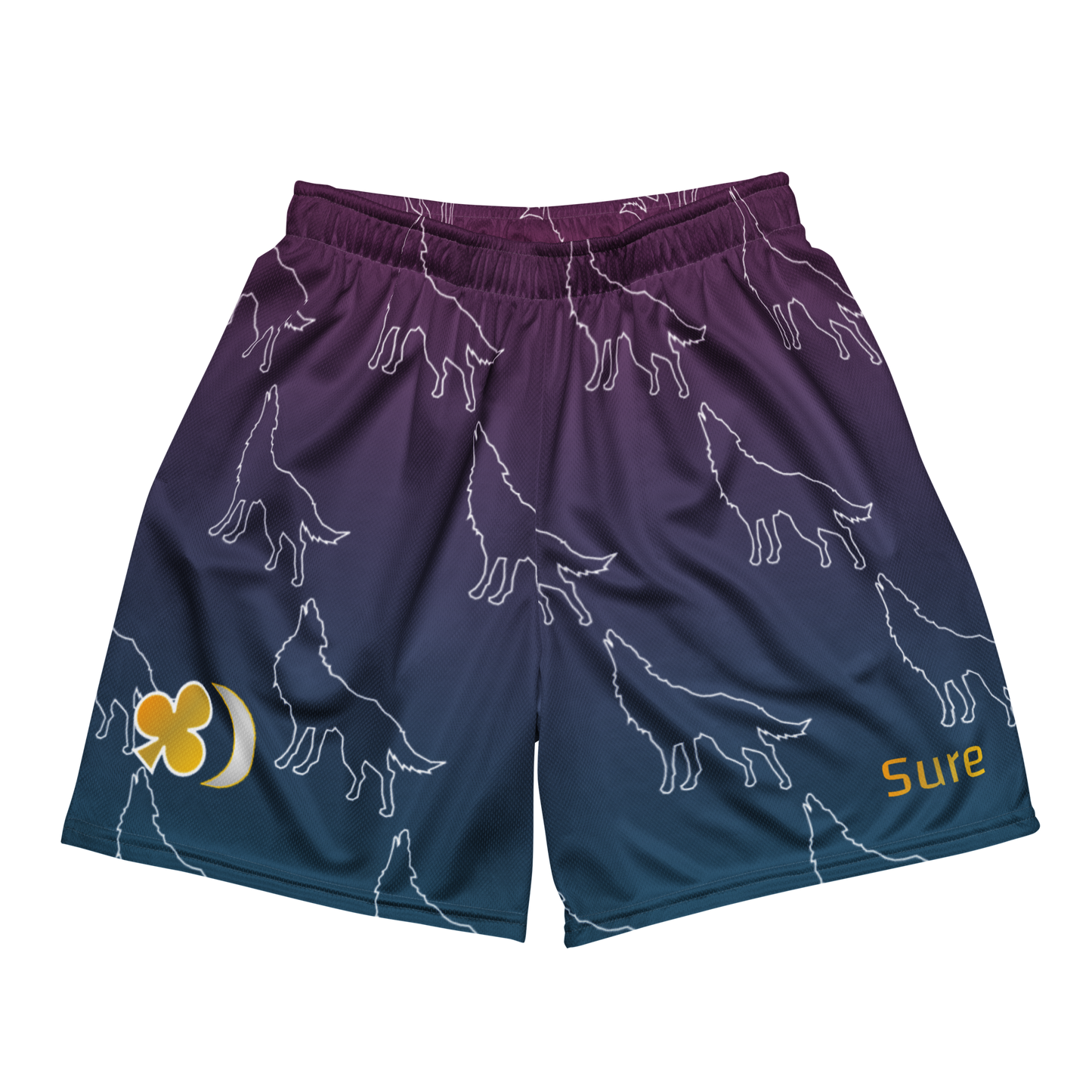 Wolf Spirit Mesh Shorts