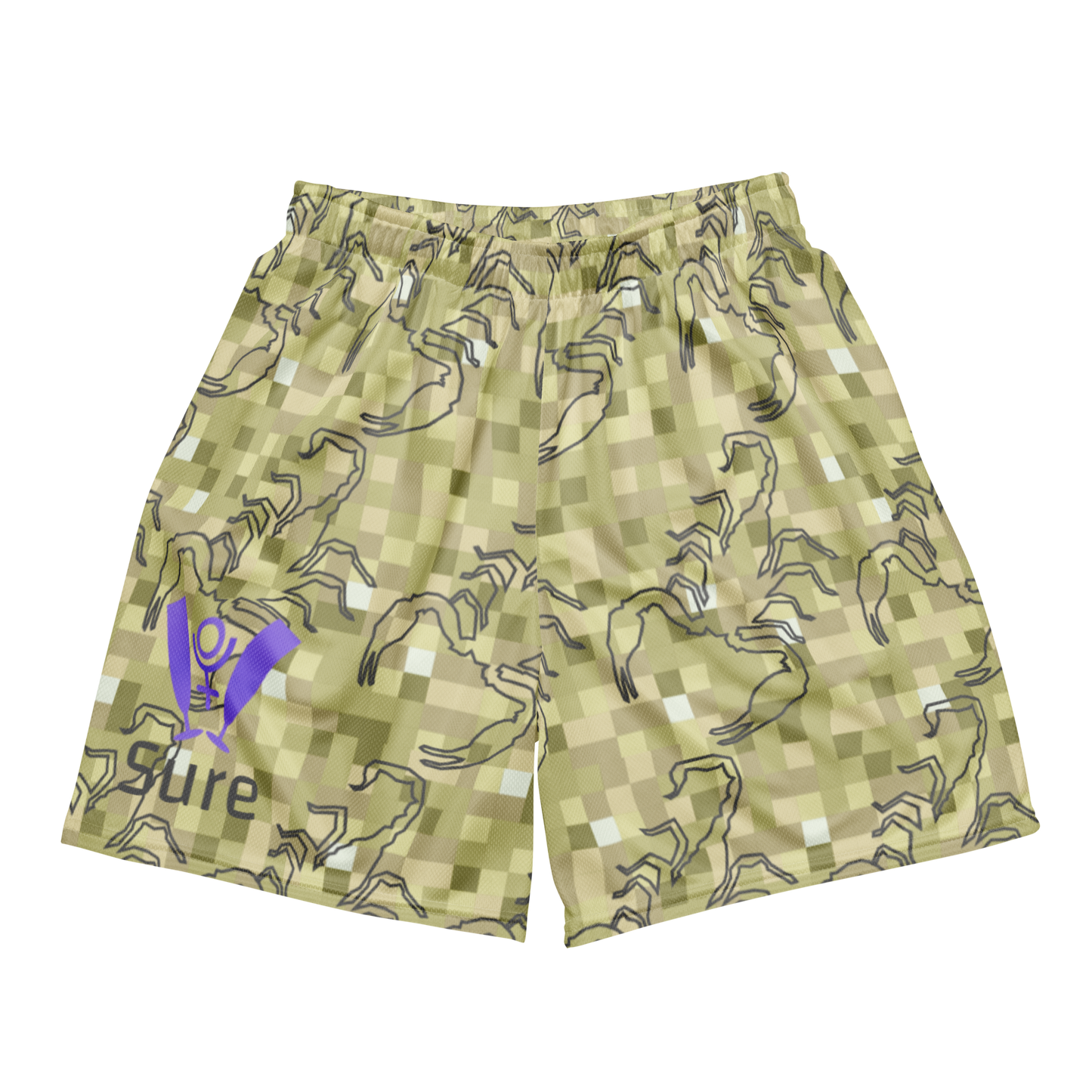 Scorpion Spirit Mesh Shorts - Amethyst