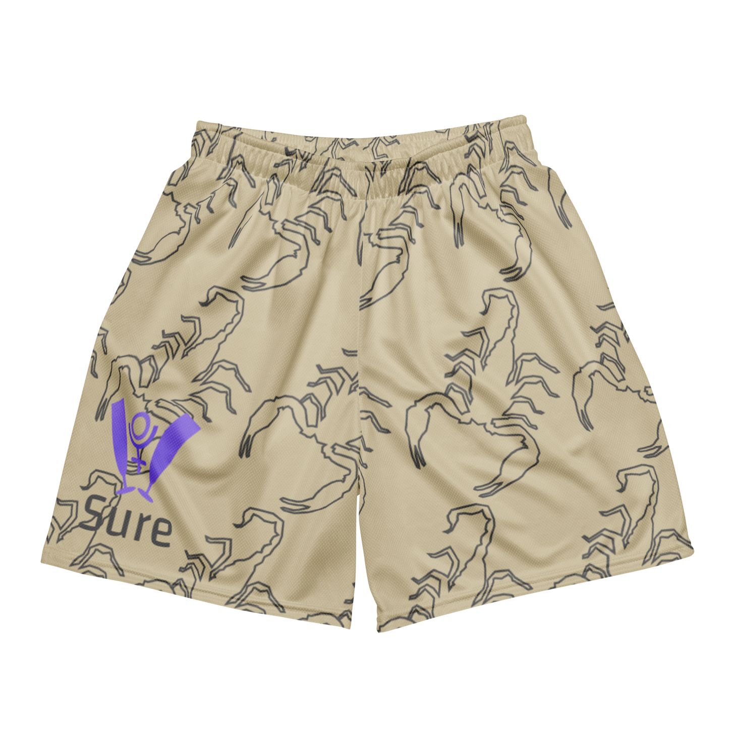 Scorpion Spirit Mesh Shorts - Amethyst