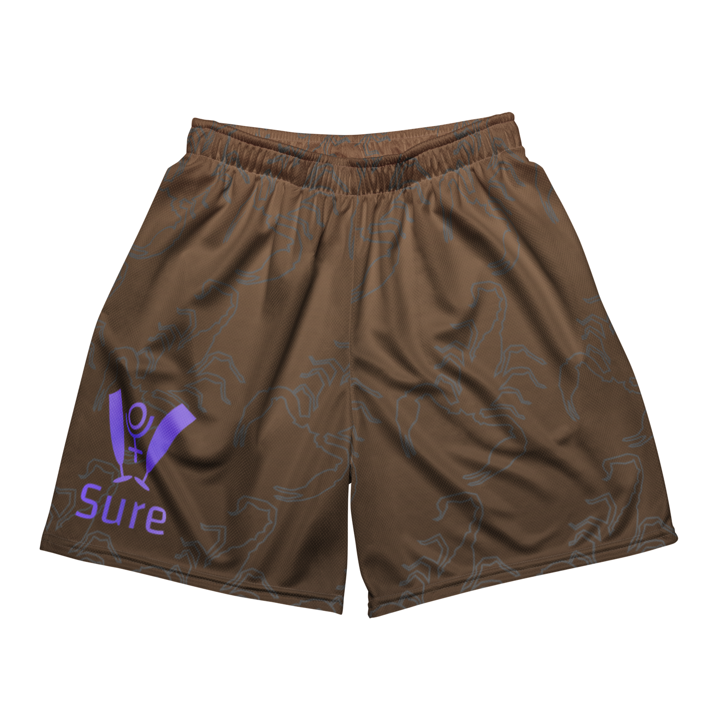 Scorpion Spirit Mesh Shorts - Amethyst