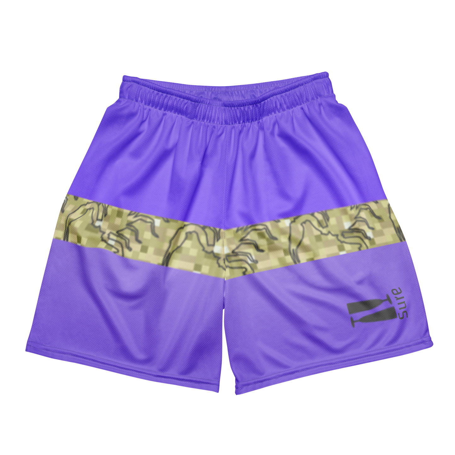 Scorpion Spirit Mesh Shorts - Amethyst