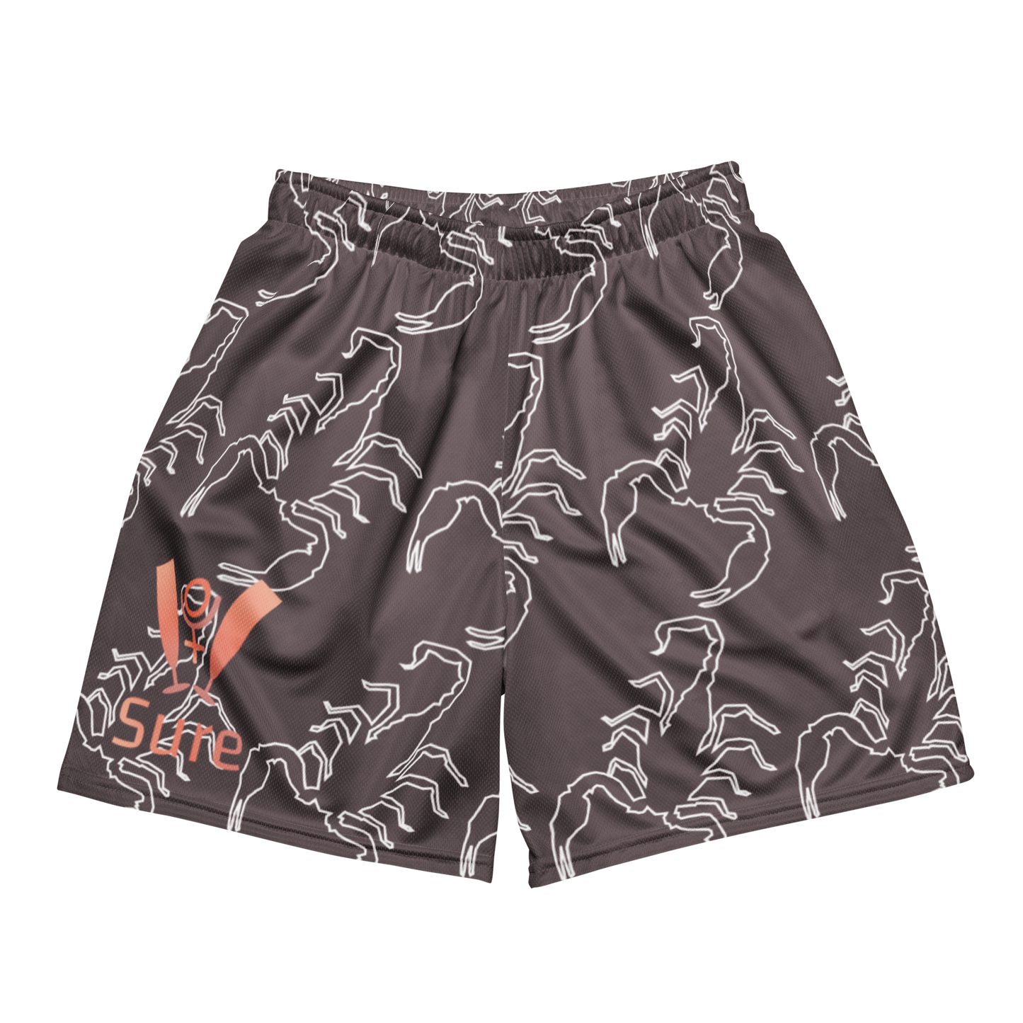 Scorpion Spirit Mesh Shorts - Rosegold