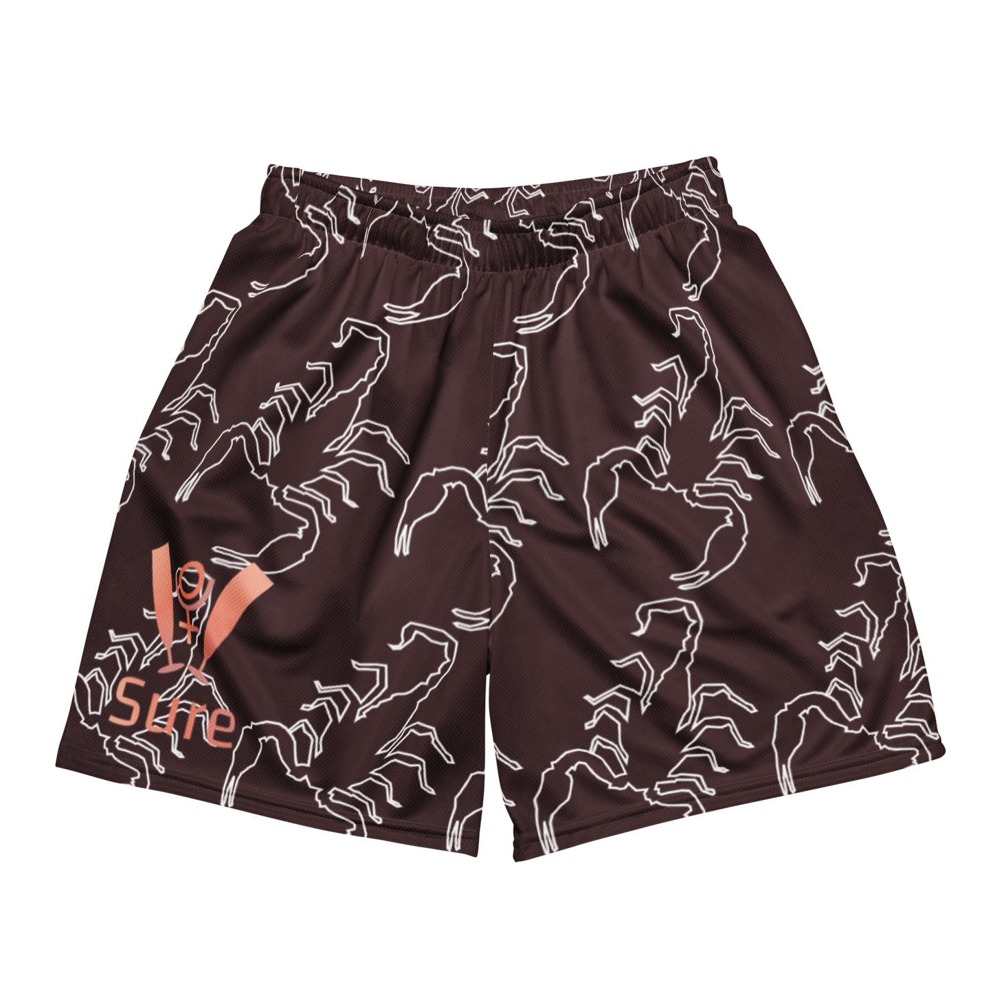 Scorpion Spirit Mesh Shorts - Rosegold