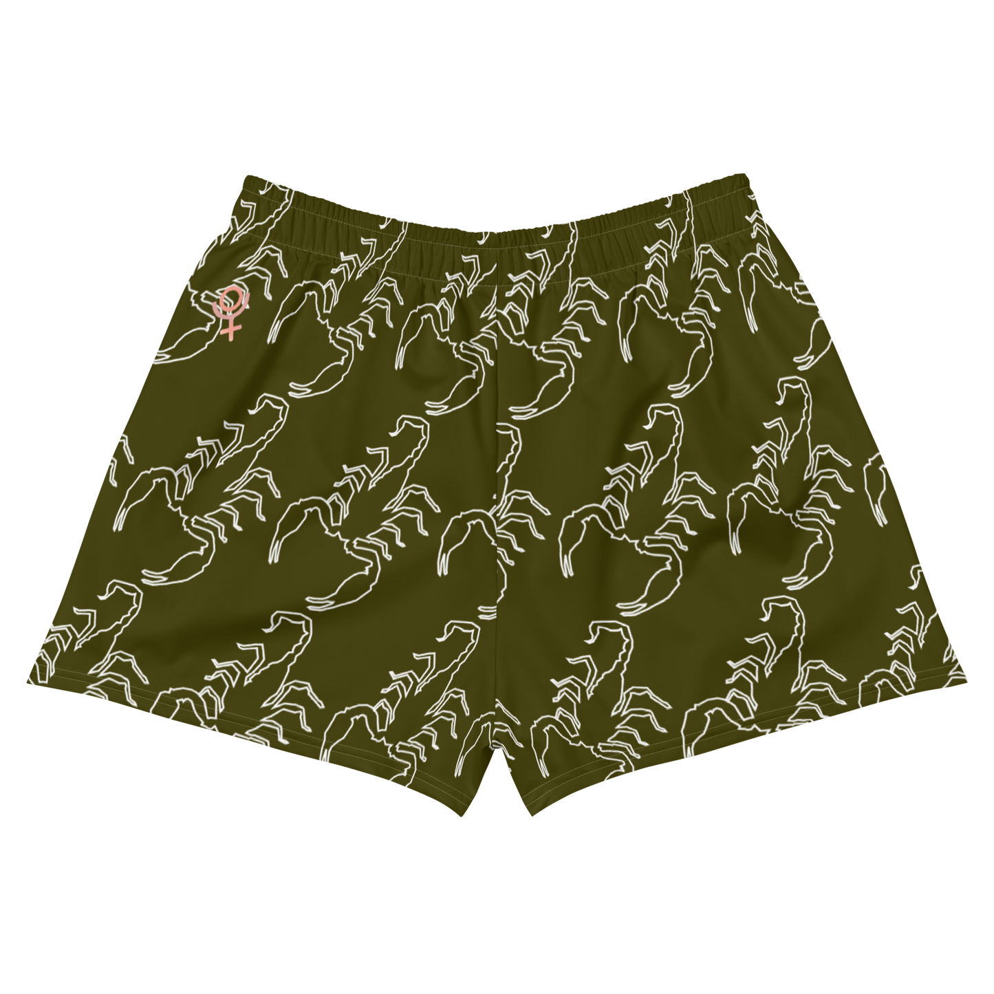 Scorpion Spirit Athletic Short Shorts - Rosegold