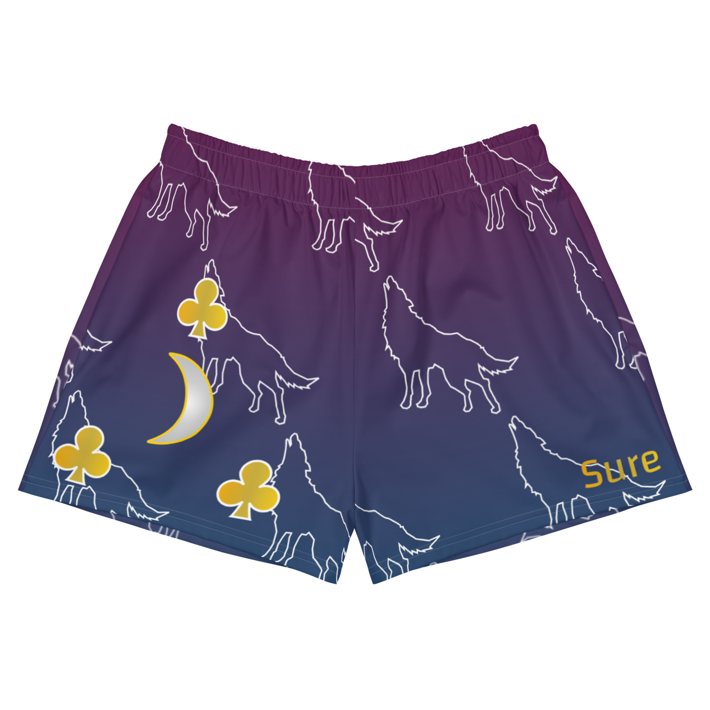 Wolf Spirit Athletic Short Shorts