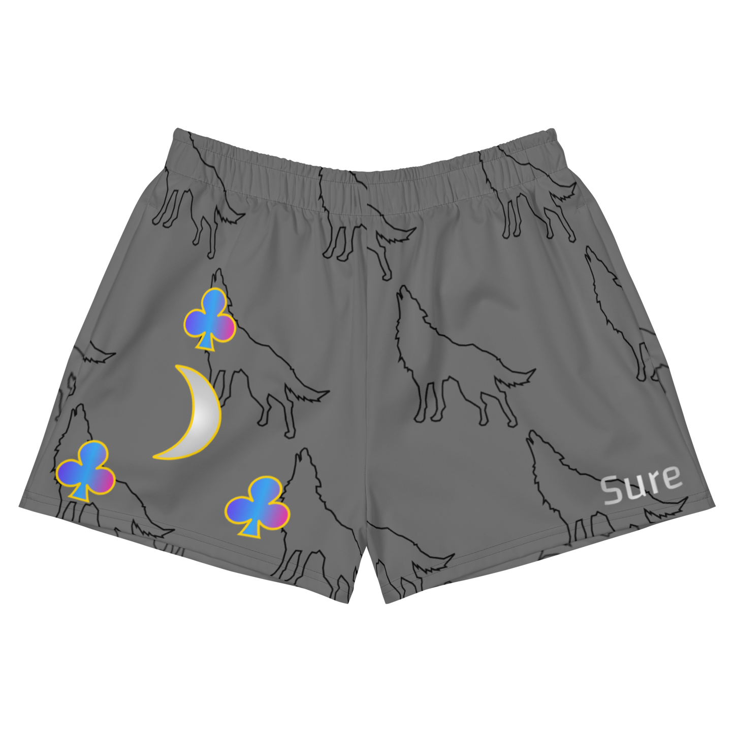 Wolf Spirit Athletic Short Shorts