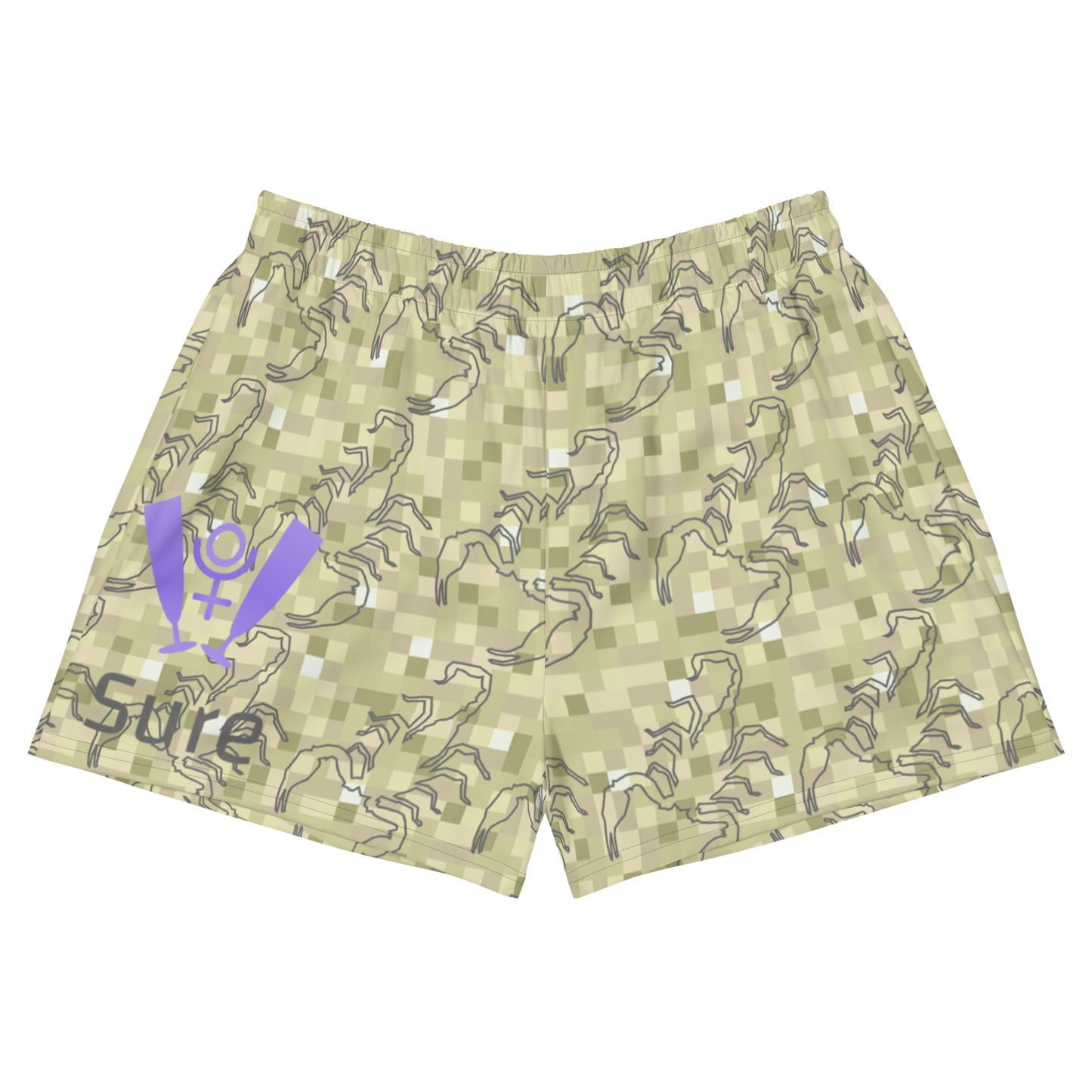 Scorpion Spirit Athletic Short Shorts - Amethyst