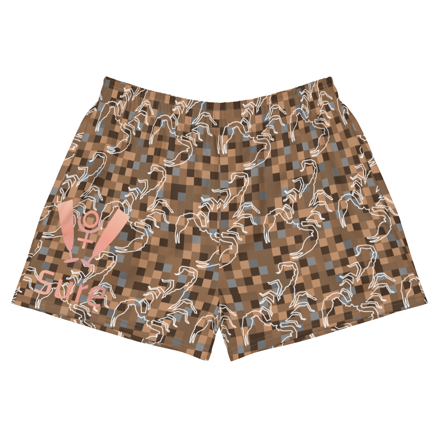 Scorpion Spirit Athletic Short Shorts - Rosegold